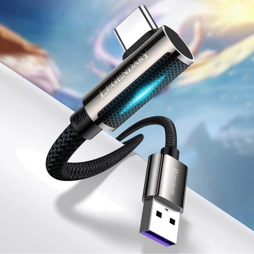 Кабель Baseus USB Cable to USB-C Legend Elbow 66W 1m Red (CACS000409) фото 11