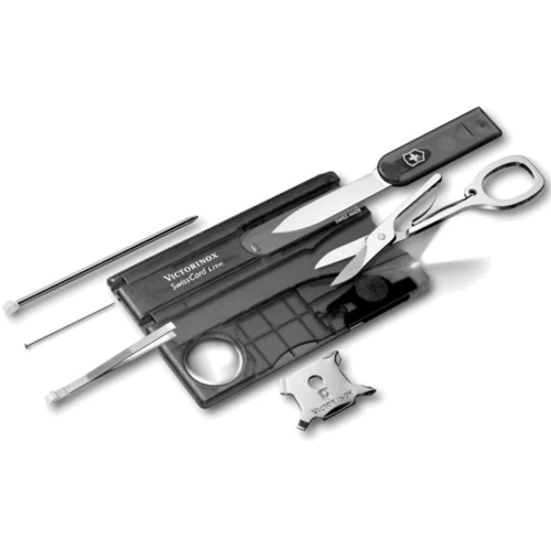 Мультитул Victorinox Swisscard Lite/12 функций/черный прозрачный (0.7333.T3B1): Тип Карта