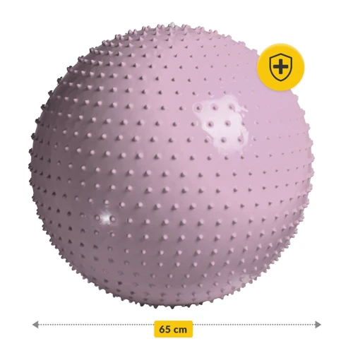 Мяч для фитнеса 4FIZJO Anti-Burst Pink массажный 65 см (4FJ0617)