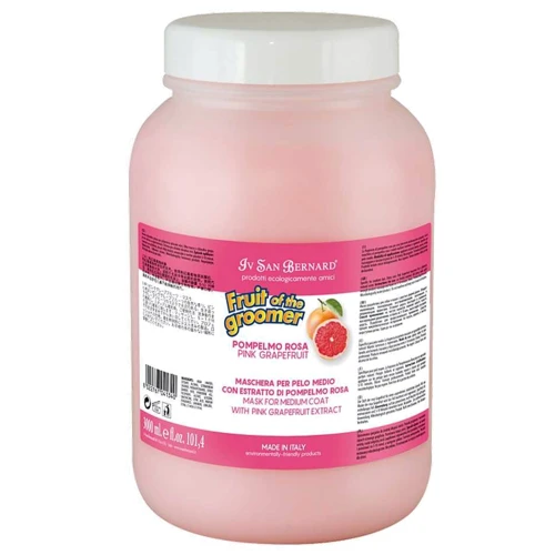 Маска Iv San Bernard Pink Grapefruit для шерсти средней длины с грейпфрутом и витамином В6 3 л (1340 NMASPO3000)