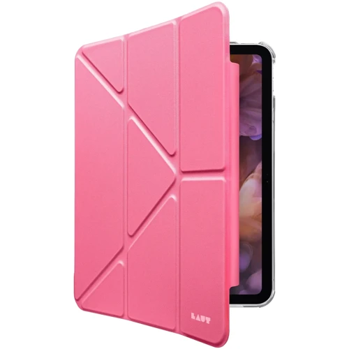 Аксессуар для iPad LAUT HUEX FOLIO Y Tri-Fold Stand with Apple Pencil Pink (L_IPP24L_HF_P) for iPad Pro 13 2024 M4: Цвет розовый
