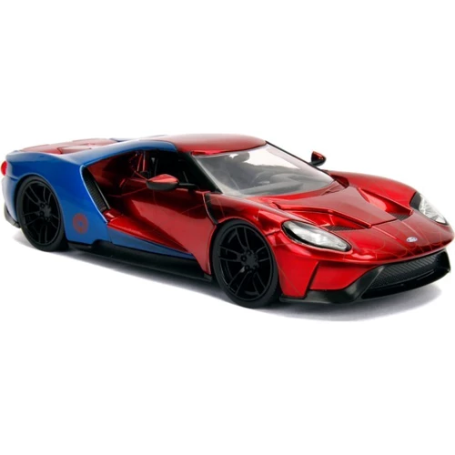Машина Jada Spider-Man Форд GT 2017 с фигуркой Человека-паука 1:24 (253225002) фото 5