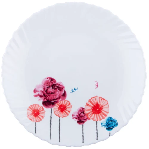 Тарелка десертная Vittora Wave Акварельные цветы 190 мм (110953): Тип Тарелка десертная