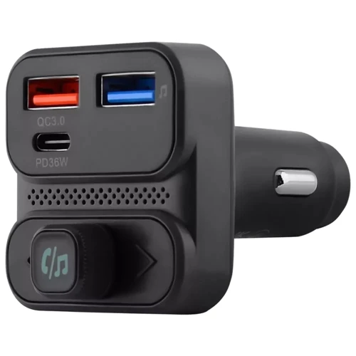 Зарядное устройство Proove Car Charger USB+USB-C FM Launcher Luxor SE PD+QC3.0 36W Gray (FMLX20120003): Кабель в комплекте отсутствует