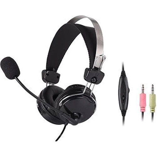 Наушники A4Tech HS-7P Black: Тип конструкции накладные