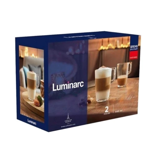 Набор кружек Luminarc Время дегустаций Капучино 2х400 мл (Q2843/1): Наименование Набор кружек 2 шт.
