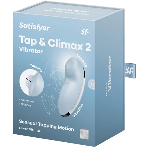 Вибростимулятор-пульсатор Satisfyer Tap & Climax 2 Blue