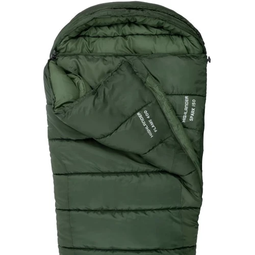 Спальный мешок Спальный мешок Highlander Phoenix Flame 400/-9°C Olive Green Left зеленый (SB244-OG): Тип кокон