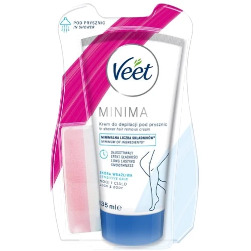 Veet Minima Крем для депиляции в душе для чувствительной кожи c алоэ вера 135 ml