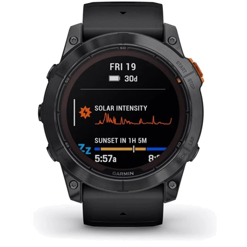 Смарт-часы Garmin Fenix 7X Pro Solar Slate Grey with Black Band (010-02778-01): Дисплей 1.4 " (280х280)