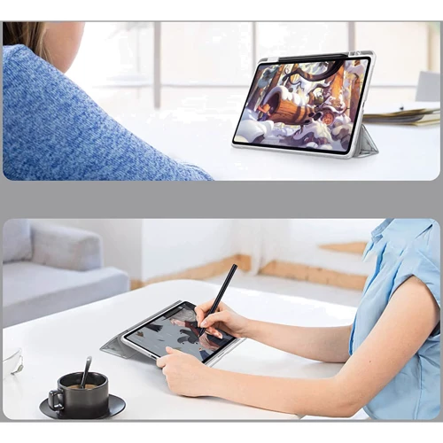 Аксесуар для планшетних ПК BeCover Soft Edge TPU з Pencil Mount Gray для Xiaomi Redmi Pad 2 (713660)