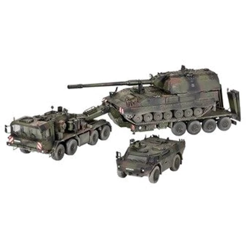 Revell Самоходная установка+бронеавтомобиль+самоходная артиллерийская установка Panzertr.SLT 50-3"Elefant"+ (03204): Производитель Revell