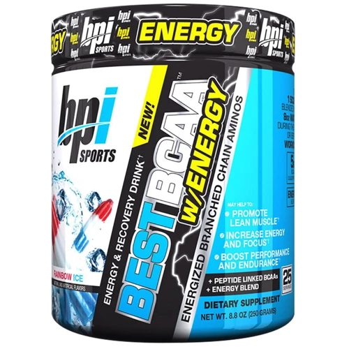 Аминокислота для спорта Bpi Sports Best BCAA Energy 250 g /25 servings/ Rainbow Ice