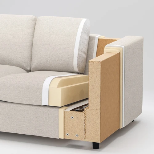 Двухместный диван ІКЕА Vimle Gunnared beige (s69400543) фото 6