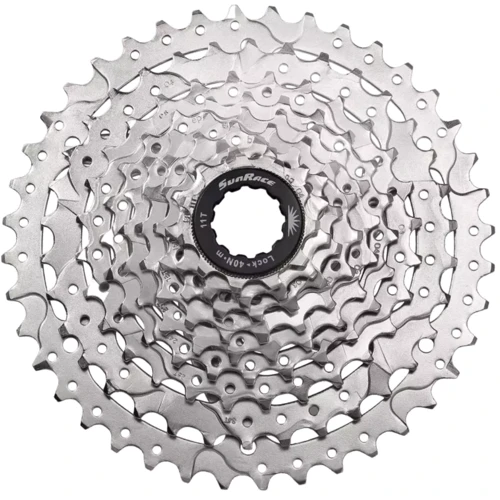 Кассета 9-k 11-40T SUN RACE MTB M990 алюминиевый паук Nickel (CAS-01-69)
