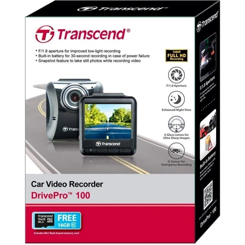 Transcend DrivePro 100A 16 GB: Активация записи Автоматически при включении