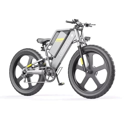 Електровелосипед Coswheel T26 (750 Вт, 48 В, 25 А/год), колеса 26", сірий: Розмір 1860х650х1200 мм