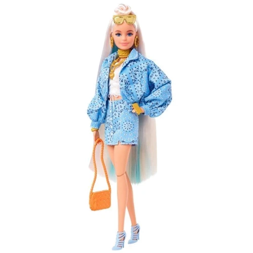 Лялька Barbie Extra Блондинка з пучком на розпущеному волоссі (HHN08): Особливості На шарнірах
