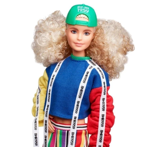 Колекційна лялька Mattel Barbie BMR 1959 кучерява блондинка фото 4