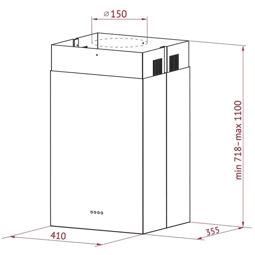 Вытяжка Perfelli CQE 4692 I 1000 LED фото 6