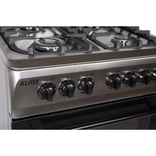 Плита комбинированная Klass T 6408 E4 F.Inox: Размеры 85х60х60 см