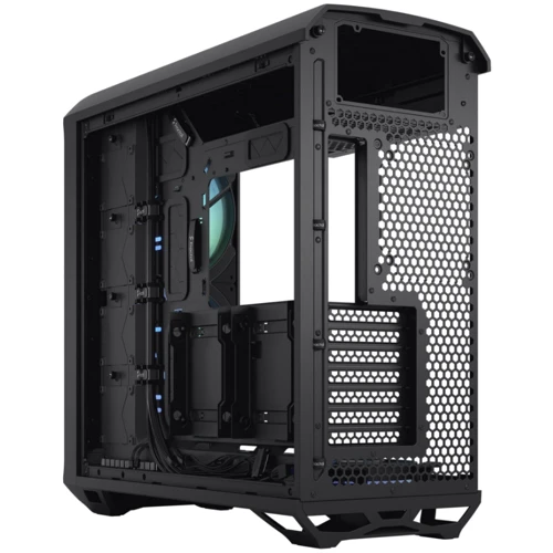 Корпус Fractal Design Torrent RGB Black TG LightTint (FD-C-TOR1A-04): Материал передней панели пластик