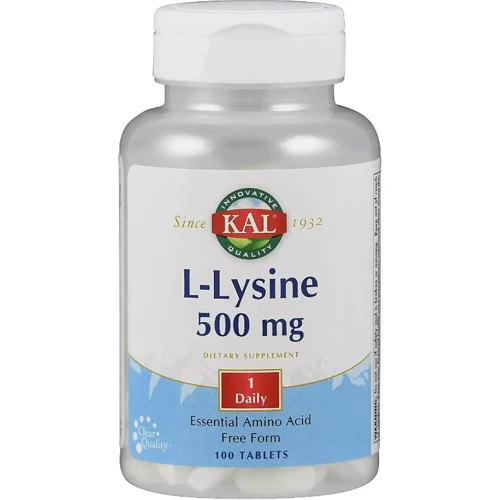 KAL L-Lysine 500 mg Лизин 100 таблеток