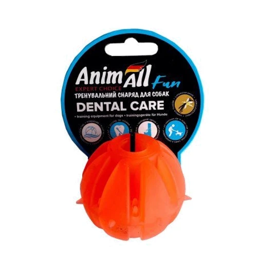 Мяч AnimAll АФ 88232 Вкусняшка для собак 5 см оранжевый