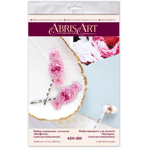 Abrisart ADH-005 Набор для вышивки бисером украшения для волос Конфетка: Производитель Abrisart