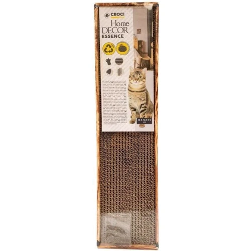 Когтеточка Croci Homedecor Essence с кошачьей мятой из гофрокартона орех 48х12х5 см (C6021578) фото 2