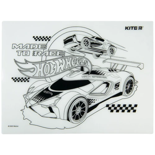 Подложка-раскраска Kite Hot Wheels 30х40 см (hw22-424): Вид Рисование