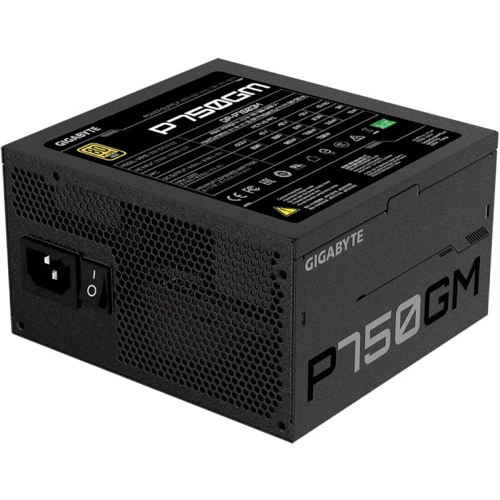 Блок питания GIGABYTE 750W (P750GM): Модульные (съемные) кабеля Есть