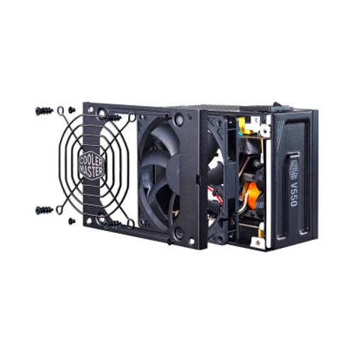 Блок питания Cooler Master V550 SFX Gold (MPY-5501-SFHAGV): Вентилятор задней стенки нет