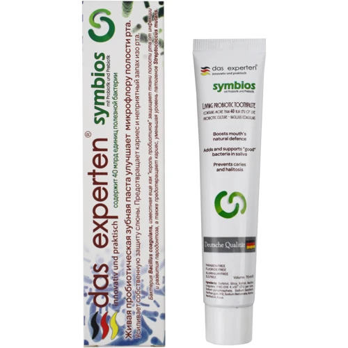 Das Experten Symbios Зубна паста для покращення мікрофлори ротової порожнини 70 ml