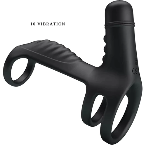 Насадка с вибрацией Pretty Love - Vibrating Рenis Sling (BI-210276)