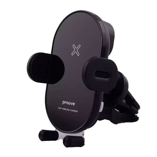 Держатель Proove Car Holder Wireless Charger Rounded Energy 15W Black: Особенности wireless charging