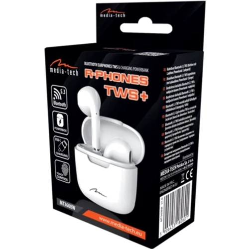 Наушники Media-Tech R-PHONES TWS+ White (MT3608W) фото 8
