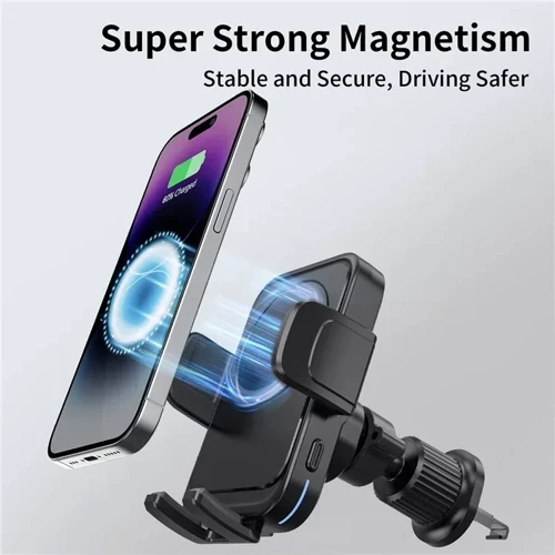 Держатель WIWU Car Holder Wireless Charger CH-321 15W Black фото 6