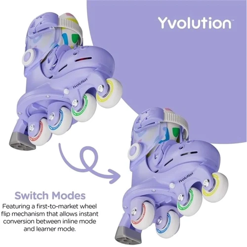Роликовые коньки Yvolution Twista, размер 30-33, фиолетовый (YC03E4)