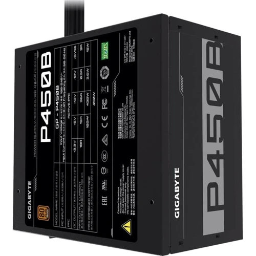 Блок питания GIGABYTE 450W (P450B): Модульные (съемные) кабеля Нет