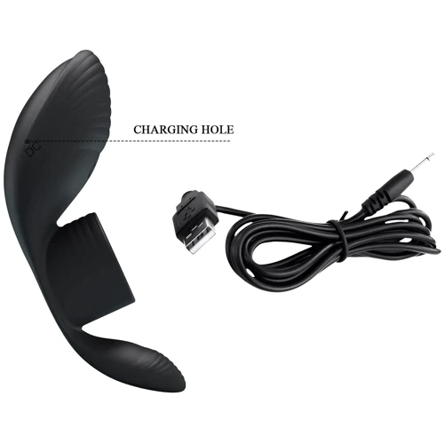 Виброкольцо LYBAILE Pretty Love Vibration Penis Sleeve Black (BI-210198)