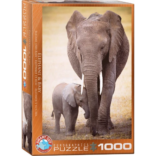Пазл Eurographics Слониха и слоненок, 1000 элементов (6000-0270): Производитель EuroGraphics