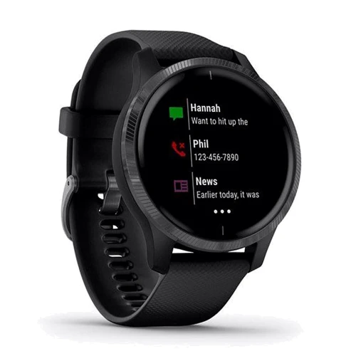 Смарт-часы Garmin Venu Slate Stainless Steel Bezel with Black Case and Silicone Band (010-02173-12): Производитель Garmin