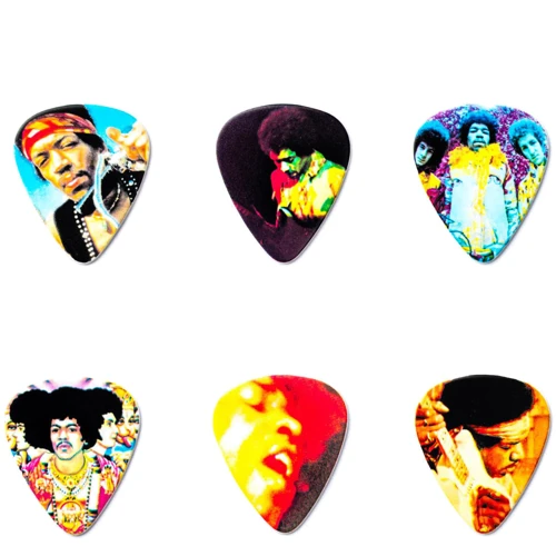 Медиатор Набор медиаторов DUNLOP Jimi Hendrix Montage Pick Tin (heavy): Тип Медиатор