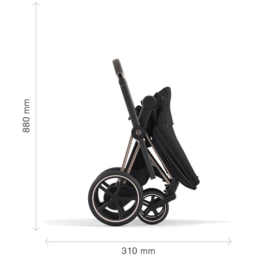 Шасі Cybex ePriam & каркас Chrome Black з електродвигуном та акумулятором фото 2