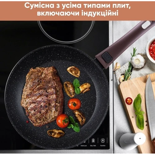 Сковорода Krauff Transform со съемной ручкой 28 см (27731): Крышка в комплекте нет