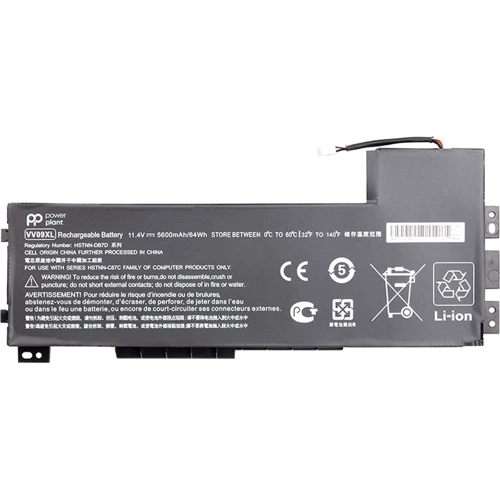 Батарея для ноутбука PowerPlant HP ZBook 15 G3 (VV09XL) 11.4V 5600mAh
