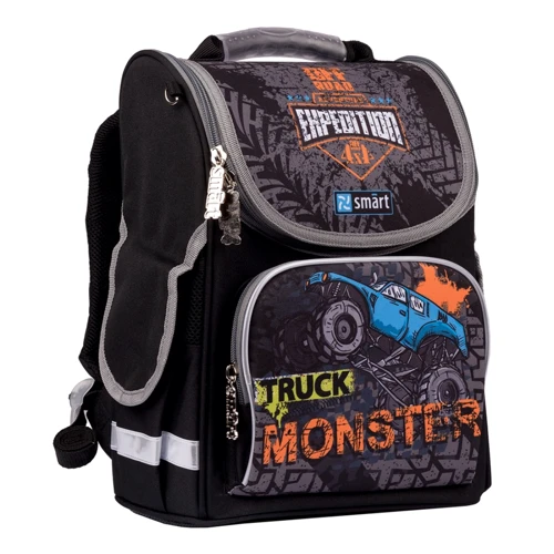 Рюкзак шкільний каркасний Smart PG-11 Monster Truck чорний (557020)