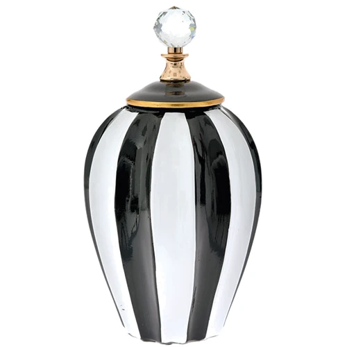 Ваза Al Decoration с крышкой 17.5x34 см (682-058)
