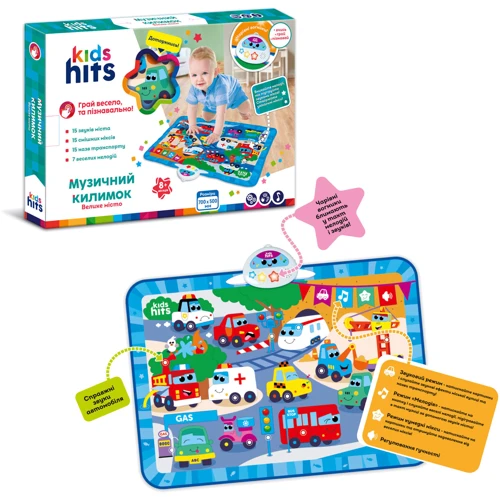 Килимок ігровий Kids Hits Музичний килимок (KH04-004): Виробник Kids Hits